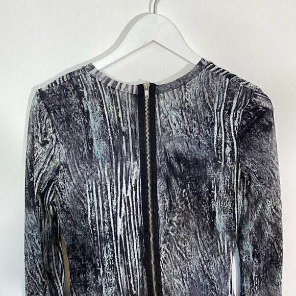 Torn by Ronny Kobo Gray Tara Pleated Long Sleeve Dress - Picture 3 of 9